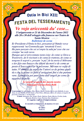 Festa del Tesseramento di Ostia in Bici XIII - 21 dicembre 2012